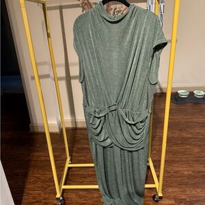 ASOS Curve Olive Backless Dress